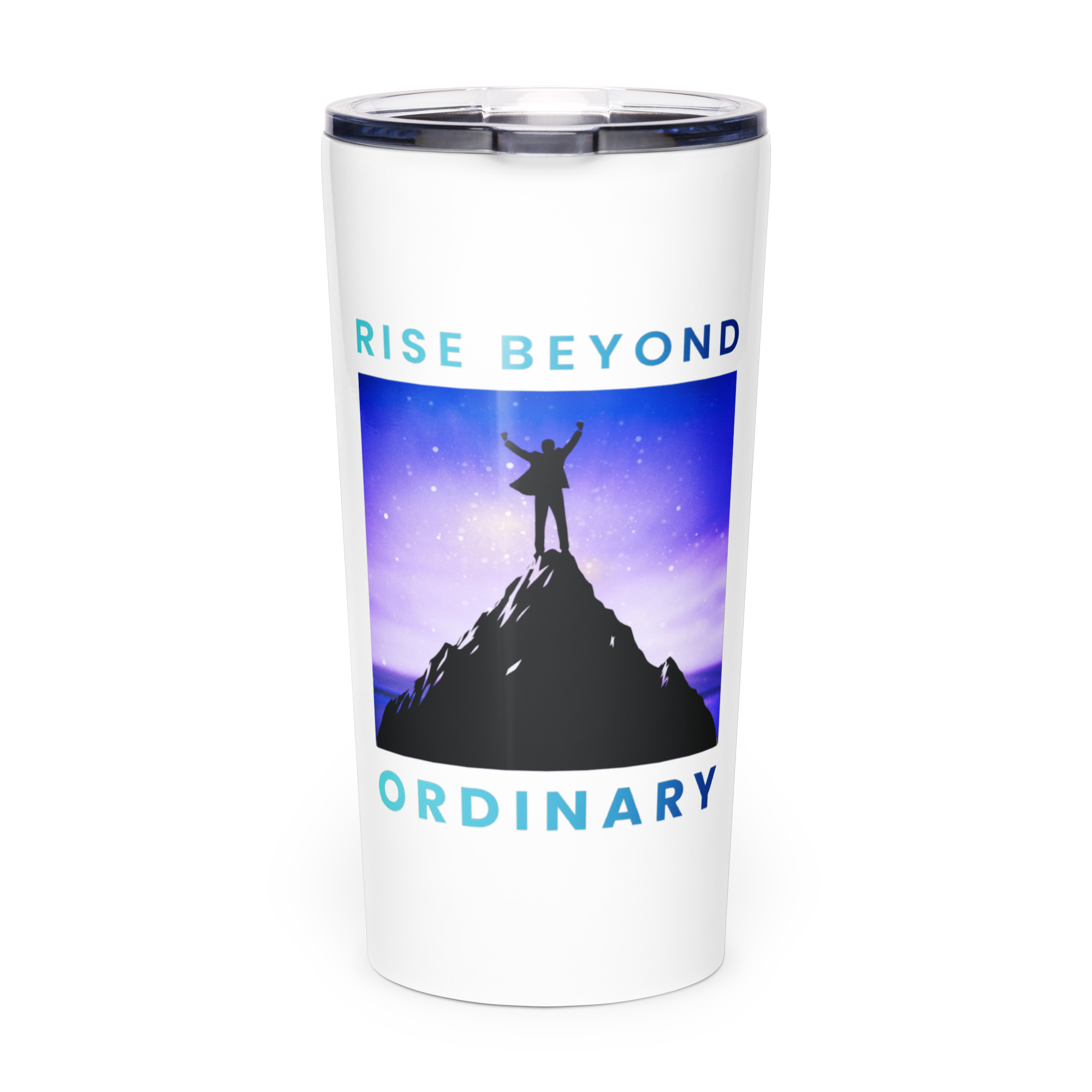 Tapered stainless steel tumbler